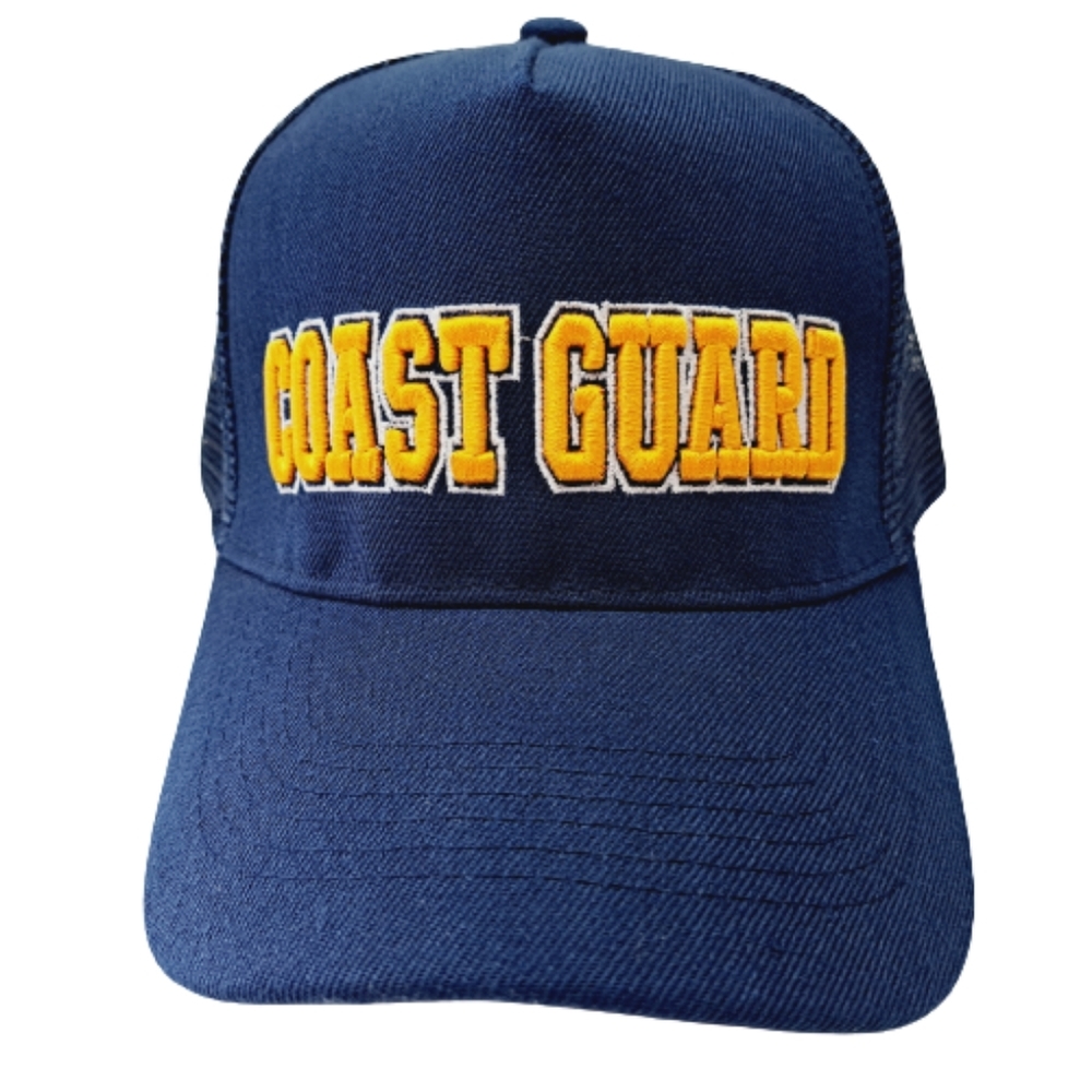 U.S. Coast Guard Hat Ball Cap Dark Blue Mesh Snapback